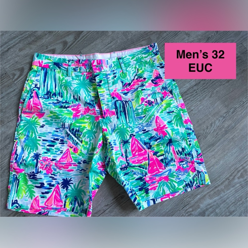 Lilly Pulitzer “salt in the air” men’s shorts 32